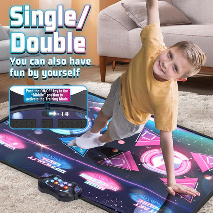 Dancing Challenge Playmat Wireless Dance Mat Dual Player Gaming Pad