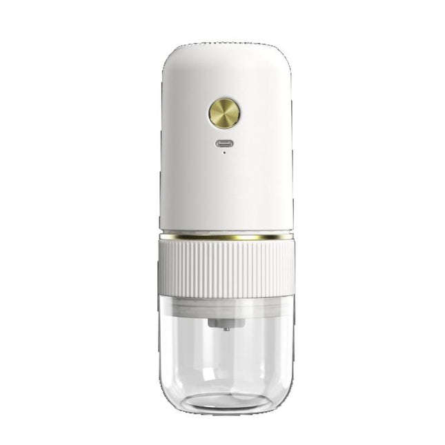 Electric Coffee Grinder Portable Ceramic Burr Mill with Adjustable Coarseness, Auto-Stop, USB Type-C Charging