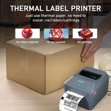 4-Inch Thermal Label Printer for Shipping, Barcode & Packaging Labels 25-100mm Print Width, EU Plug, HZTZ T40 USB, HZTZ T40 USB+Bluetooth, HZTZ T40 USB+LAN, HZTZ T40 USB+Bluetooth+Wi-Fi, HZTZ T40 USB+Wi-Fi