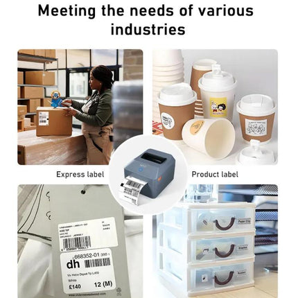 4-Inch Thermal Label Printer for Shipping, Barcode & Packaging Labels 25-100mm Print Width, EU Plug, HZTZ T40 USB, HZTZ T40 USB+Bluetooth, HZTZ T40 USB+LAN, HZTZ T40 USB+Bluetooth+Wi-Fi, HZTZ T40 USB+Wi-Fi