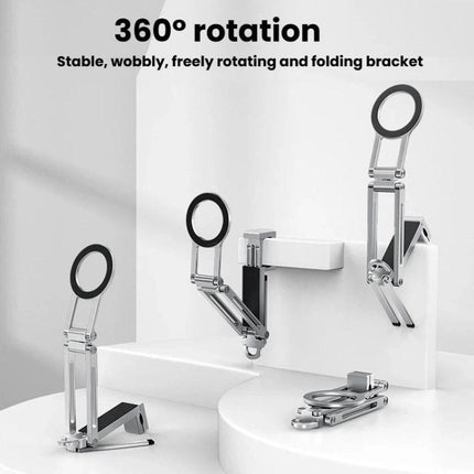 Foldable Ultra-Thin Desktop Phone Magnetic Stand Portable Tripod Phone Mount