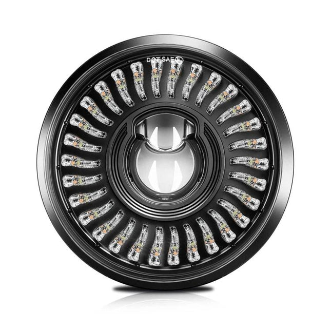 5.75-Inch High-Power Motorcycle Headlight With Flowing Light And Cut-Line Halo, R26