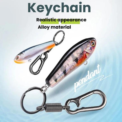 Fish-shaped Key Chain Keyring Alloy Lure Style Keyring, No. 1, No. 2, No. 3, No. 4, No. 5, No. 6