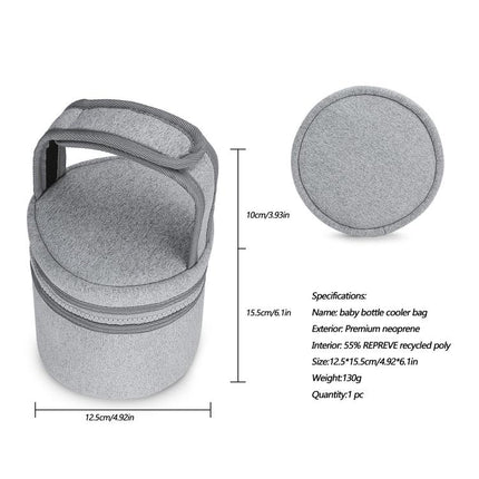 Baby Bottle Cooler Bag Storage Pouch for Breast Pump, Baby Bottles Outing Stroller Hanging Bag
