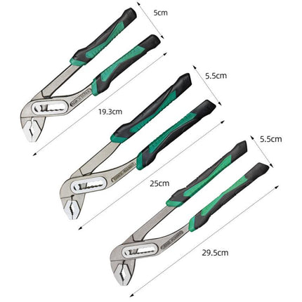 Multi-Function Water Pump Pliers 8-Position Adjustable Jaw For Secure Grip Slip-Joint Pliers, 8-inch, 10-inch, 12-inch