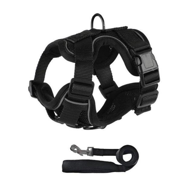 Reflective Pet Harness & Leash Set Escape-Proof Breathable Dog Vest Harness, S, M, L, XL