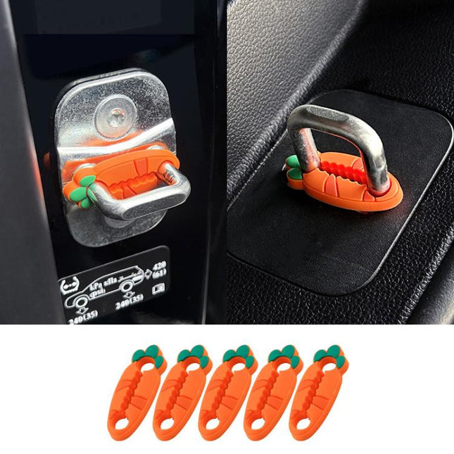 2packs Car Door Lock Cover Clip Silicone Cushioning Noise Reduction Anti-collision Pads, 4pcs, 5pcs