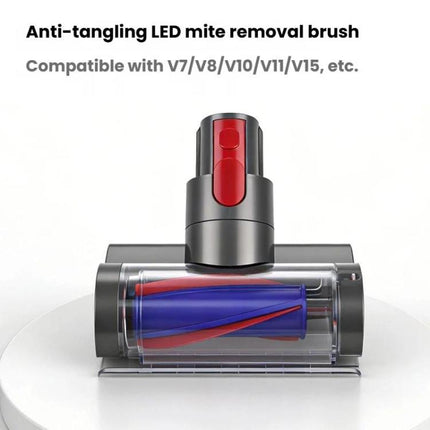Electric Mattress Brush With Light Anti-Tangle Nozzle, For Dyson V7 / V8 / V10 / V11 / V15, Electric Mattress Brush