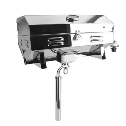 Stainless Steel Yacht BBQ Grill Outdoor Boat Grill Canister Stove, No Bracket, With Bracket