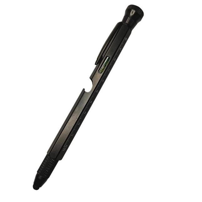12-In-1 Multifunctional EDC Tool Pen With LED Light, Ruler Scale, Stylus, Bottle Opener & Magnetic Tip For Fidget Relief