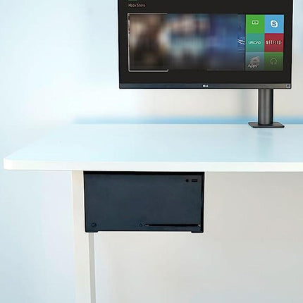 For XBOX Series X Under Desk Mount Metal Hidden Organizer Bracket Space Saving Holder