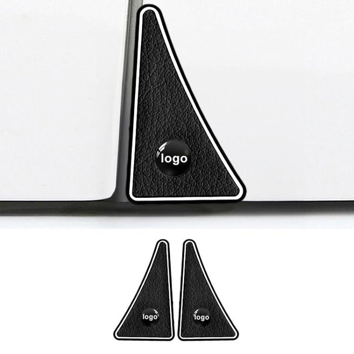 1pair Universal Car Door Corner Bumper Guards Anti-Scratch Decorative Stickers