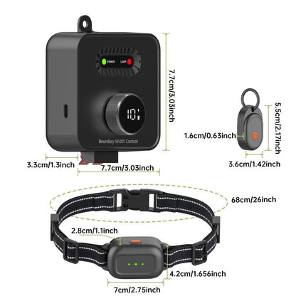 F600 Outdoor Pet Wired Electric Dog Fence 10-Level Precision Boundary Control, F600