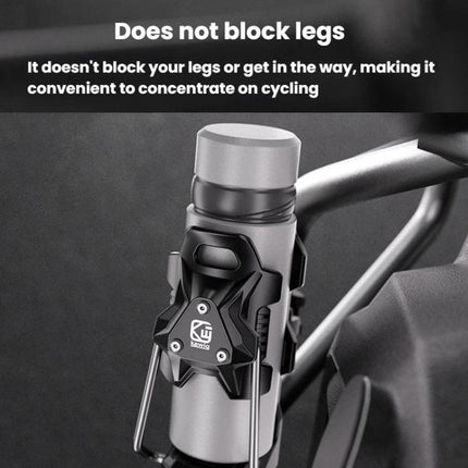 Adaptive Anti-Slip Water Bottle Holder For Motorcycles & Bicycles 360-Degree Rotating Anti-Theft Cup Holder, Kewig SHJ-6