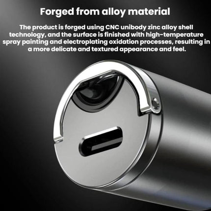 Mini Car Charger With Single Type-C Pull Ring For Cars Motorcycles, PD30W