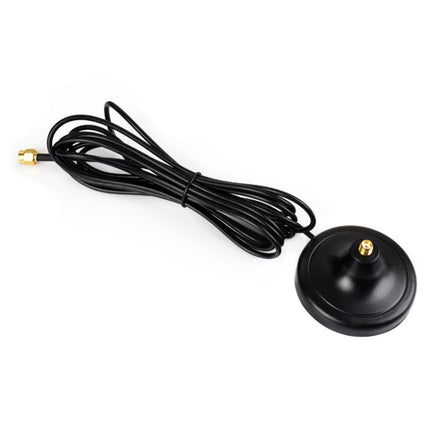 WAVESHARE SMA Antenna Suction Cup Magnetic Base 3-meter Coaxial Cable, Magnetic Base