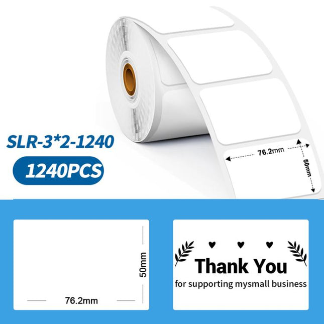 Phomemo 3 x 2 Inch Shipping Label Stickers for PM241-BT/PM246S/D520-BT Printer, White-1240Sheets, Y1-Yellow-500Sheets, Y2-Yellow-500Sheets, Z2-Brown-500Sheets (, PY1-Pink-500Sheets, PY2-Pink-500Sheets