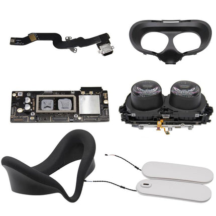 For Meta Quest 3S Repair Parts, Tail Plug Headphone Jack Flex Cable, Right Speaker, Left Speaker, Main Board 128GB, LCD Assembly with Fresnel Lens, Internal Face Shell, Face Cover