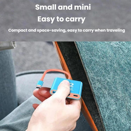 Type-C To USB 3.0+HDMI+Type-C 3 In 1 Docking Station HDR Portable Multi-Function Large-Screen Adapter, For Nintendo Switch 2