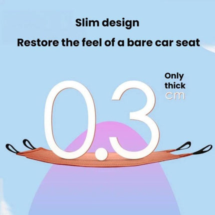 ZD25A Universal Suede Car Seat Cushion Summer Breathable Double-Sided Seat Pad, Front Row Black, Front Row Orange, Front Row Grey, Back Row Black, Back Row Orange, Back Row Grey