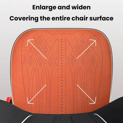 ZD25A Universal Suede Car Seat Cushion Summer Breathable Double-Sided Seat Pad, Front Row Black, Front Row Orange, Front Row Grey, Back Row Black, Back Row Orange, Back Row Grey