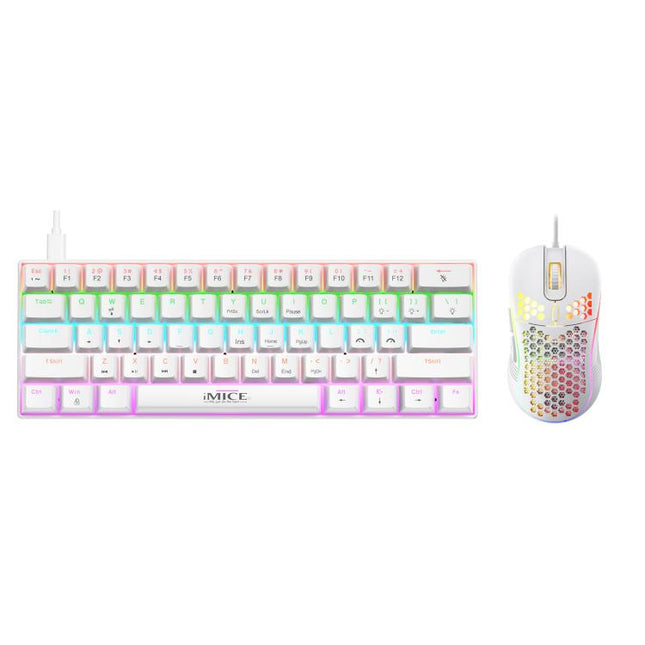 iMICE MK-X30 RGB Lighting Customizable 1.5m Wired Mechanical Gaming Keyboard Mouse Set