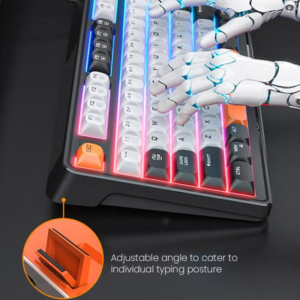 iMICE AK-300 99-key USB Backlit Multi-Color Keycap 1.5m Wired Gaming Keyboard With Dimmer Knob, AK-300