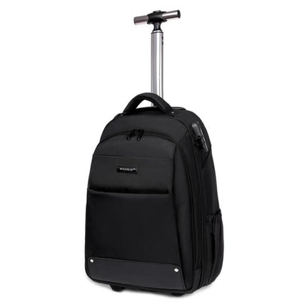FUGUILAI Wheeled Backpack with Hideable Wheels & Straps, TSA Lock & 2-Stage Telescopic Handle Trolley Backpack for Business Travel, 8800A Light Gray, 8800A  Black, 8800A Deep Blue