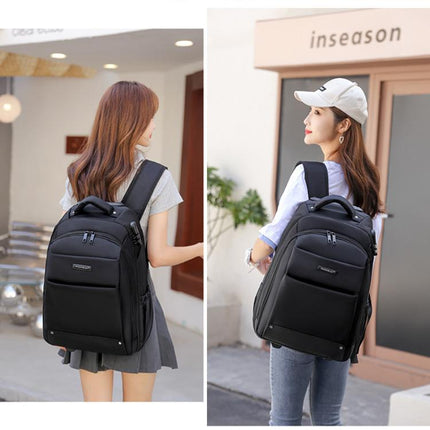 FUGUILAI Wheeled Backpack with Hideable Wheels & Straps, TSA Lock & 2-Stage Telescopic Handle Trolley Backpack for Business Travel, 8800A Light Gray, 8800A  Black, 8800A Deep Blue