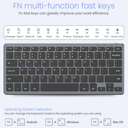 iMICE WK-102 Type-C Rechargeable Dual-Mode Wireless Keyboard and Mouse Set