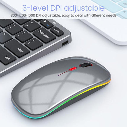 iMICE WK-102 Type-C Rechargeable Dual-Mode Wireless Keyboard and Mouse Set