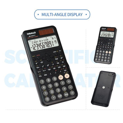 OSALO  OS-82ES PLUS II 240-Function Scientific Calculator Solar Powered with 10+2 Digit Display, OS-82ES PLUS II