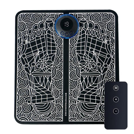 Smart Foot Massage Mat Pulsed Foot Massager, LCD Charging, LCD Charging With Remote Control