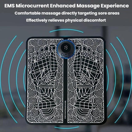 Smart Foot Massage Mat Pulsed Foot Massager, LCD Charging, LCD Charging With Remote Control