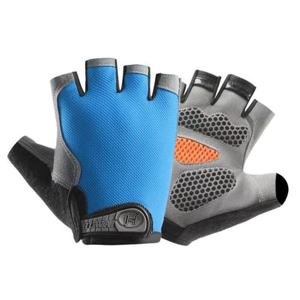 Breathable Half-Finger Gloves For Outdoor Fitness & Sports Non-Slip Wear-Resistant Mountaineering Fingerless Gloves, S, M, L