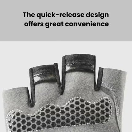 Breathable Half-Finger Gloves For Outdoor Fitness & Sports Non-Slip Wear-Resistant Mountaineering Fingerless Gloves, XL