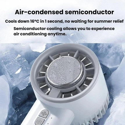 Portable Handheld Ice Cooling Fan Desktop Semiconductor Turbine High-Speed Fan