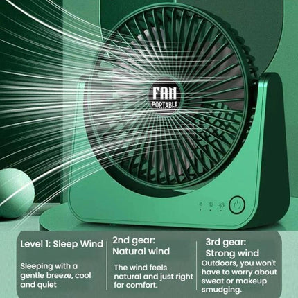 6 Inch Desktop Fan With 3 Speed Settings Summer Quiet Desktop Air Circulator Fan