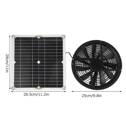 Single Crystal Solar Panel Fan For Greenhouses, Kitchens, Chicken Coops