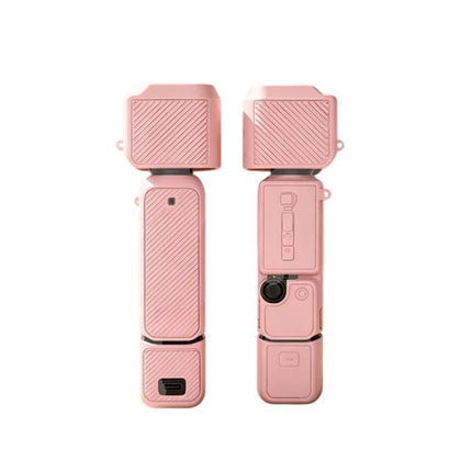 For DJI Osmo Pocket 4 Silicone Case 4-in-1 Full Body Protective Cover Kit Anti-Scratch Shockproof Skin Sleeve with Lanyard