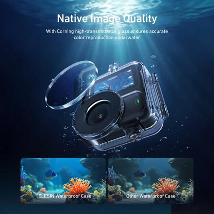 TELESIN 60m Waterproof Case for DJI Osmo Nano IPX8 Under-Water Dive Housing Anti-Fog Action Camera Protection Cover