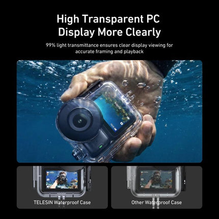 TELESIN 60m Waterproof Case for DJI Osmo Nano IPX8 Under-Water Dive Housing Anti-Fog Action Camera Protection Cover