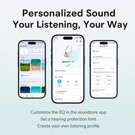 ANKER Soundcore D1402 Space 2 Wireless Over-Ear Noise Reduction Bluetooth Headphones