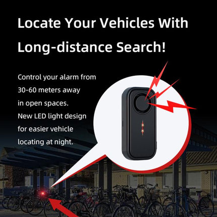 SF06R IP66 Waterproof Long-Distance Wireless Vehicle Vibration Anti-Theft Alarm, 1 Host + 1 Remote Control, 1 Host + 2 Remote Control, 2 Host + 1 Remote Control