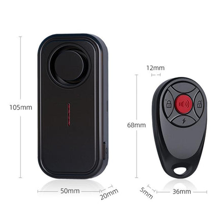 SF06R IP66 Waterproof Long-Distance Wireless Vehicle Vibration Anti-Theft Alarm, 1 Host + 1 Remote Control, 1 Host + 2 Remote Control, 2 Host + 1 Remote Control