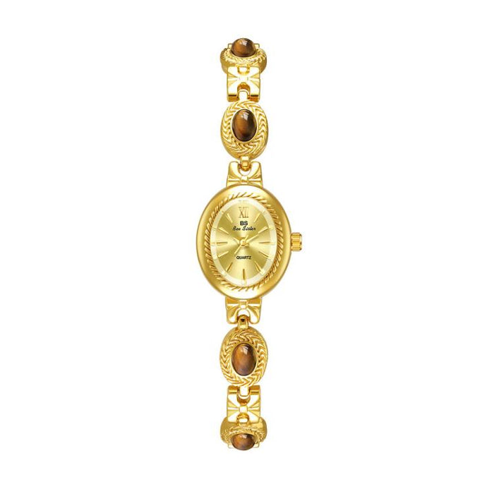 BS Bee Sister FA1859 Women Oval Bracelet Watch Vintage Analog Quartz Jewelry Dress Wristwatch