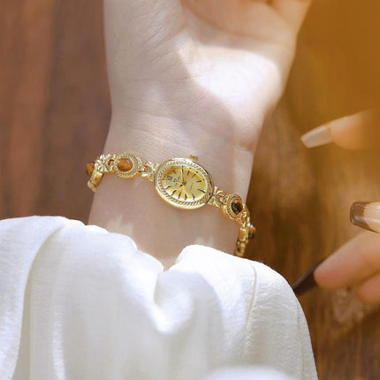 BS Bee Sister FA1859 Women Oval Bracelet Watch Vintage Analog Quartz Jewelry Dress Wristwatch