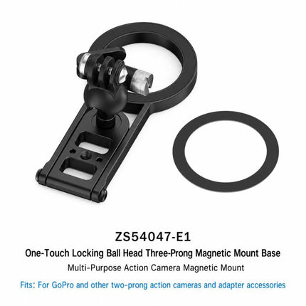 Magnetic Action Camera Mount Base, For GoPro & 2-Prong Cameras Ball Joint, For Insta360 GO 3/3S Quick Release, For GoPro 13 Quick Release, For DJI Action 5 Pro/4/3/2 Quick Release, For 1/4inch Screw Hole Camera, For 17mm Ball Joint Accessories         ...