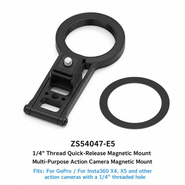 Magnetic Action Camera Mount Base, For GoPro & 2-Prong Cameras Ball Joint, For Insta360 GO 3/3S Quick Release, For GoPro 13 Quick Release, For DJI Action 5 Pro/4/3/2 Quick Release, For 1/4inch Screw Hole Camera, For 17mm Ball Joint Accessories         ...