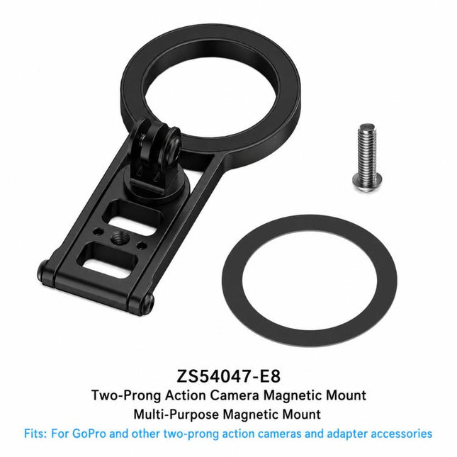 Magnetic Action Camera Mount Base, For GoPro & 2-Prong Cameras Ball Joint, For Insta360 GO 3/3S Quick Release, For GoPro 13 Quick Release, For DJI Action 5 Pro/4/3/2 Quick Release, For 1/4inch Screw Hole Camera, For 17mm Ball Joint Accessories         ...